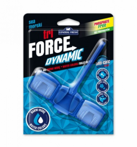 WC освежитель "TRI-FORCE Dynamic" 45 г (12) морской