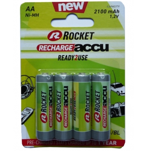 Rocket Precharged HR6 2100MAH ALWAYS READY Блистерная упаковка 4шт.