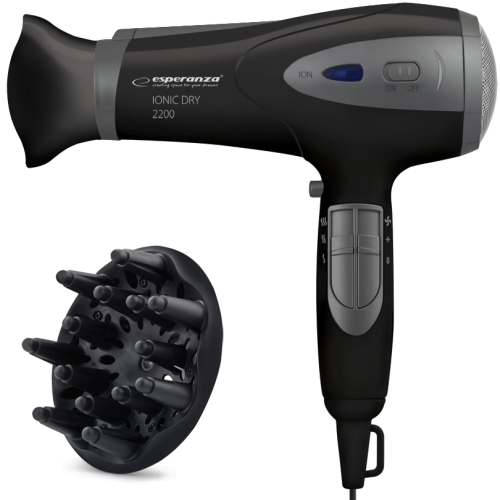 Esperanza EBH005K IONic Fēns 2200W + Difuzors