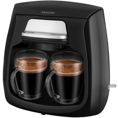 Sencor SCE 2100BK Кофеварка с 2 кружками в комплекте 0.3L 500W