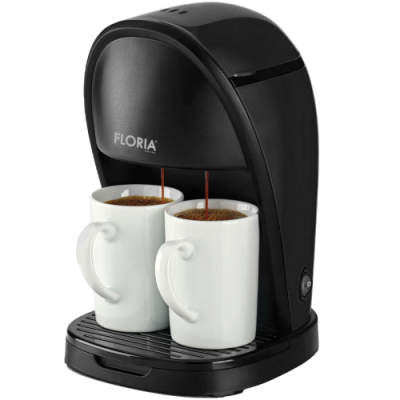 Floria ZLN9297 Кофеварка с 2 кружками в комплекте 0.25L 450W