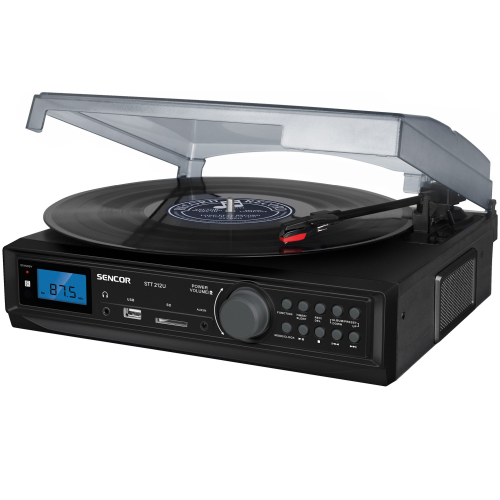 Sencor STT 212U Проигрыватель виниловых дисков с функцией Bluetooth/ MP3/ USB/ SD / Radio