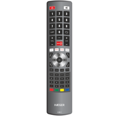 Haeger UR-006.002A Универсальный TV пульт 6in1