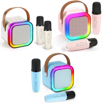 Blackmoon K12 Bluetooth беспроводная Karaoke колонка с 2 микрофонами RGB (Mix colors)