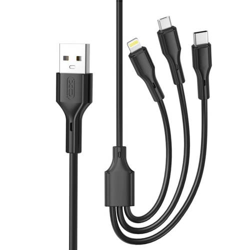 XO NB230 3in1 (Micro USB Lightning Type-C) 1m