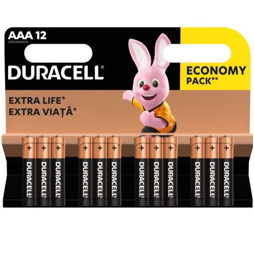Duracell MN 2400 Basic AAA (LR03) Блистерная упаковка 12шт.