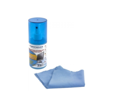 Esperanza ES121 Спрей для очистки экрана с салфеткой (microfiber) 200мл.