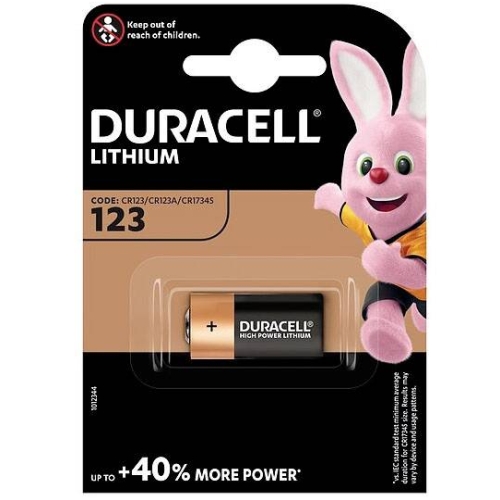 Duracell DL 123 (CR123) Blistera iepakojumā 1gb.