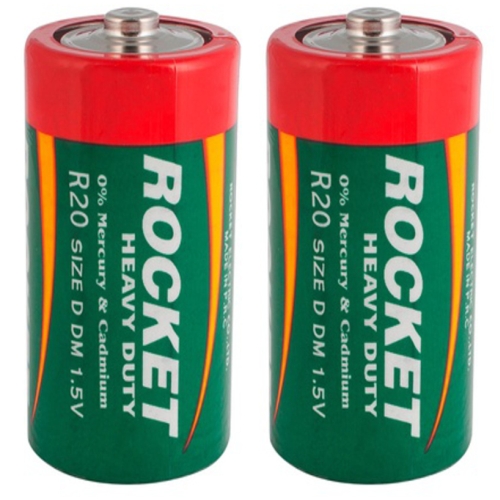 Rocket R20-2AA (D) Celofāna iepakojumā 2gb