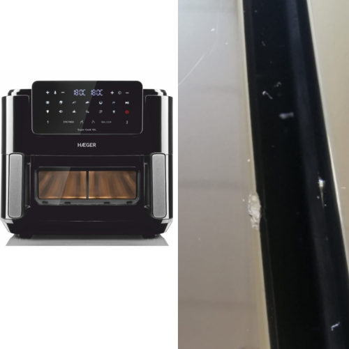 Haeger AF-D10.010A Super Cook Аэрофритюрница 10L  ( 2 x 5L ) 2600W (Царапины на поверхности)