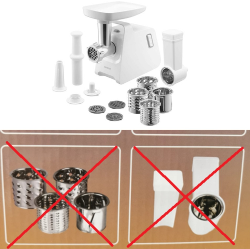 Sencor SMG 4410WH Мясорубка 1400W (Отсутствует тёрка)