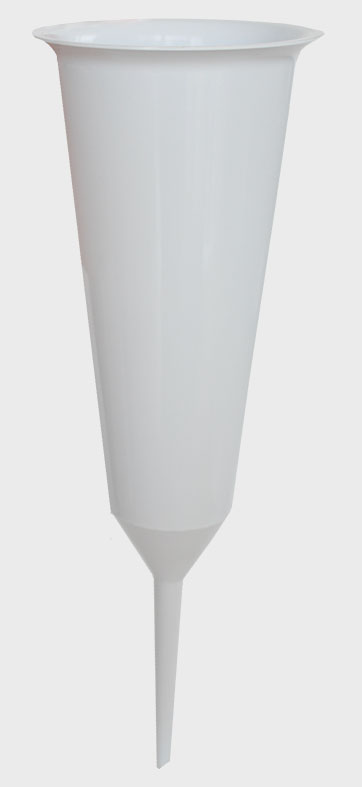 Ваза на могилу пластиковая Флакон-М 30см (белый цвет)