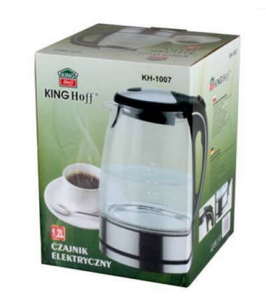 Чайник электро стелянный KingHoff 1.7L