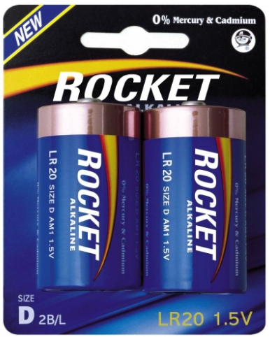 Батарейка Rocket R20 alkaline